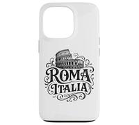 Roma Italia Ornate Vintage Lettering with Colosseum Case for iPhone 13 Pro