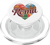 Roma Italy T-Shirt - Heart Design Rome Travel Souvenir PopSockets PopGrip for MagSafe