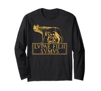 Roma Lupa Ancient Rome Roman Empire Quote Long Sleeve T-Shirt