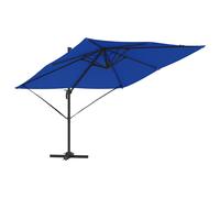 vidaXL Roma Parasol Red 286 x 284 x 265 cm Aluminium and Polyester, Red