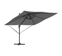 vidaXL Roma Parasol Red 286 x 284 x 265 cm Aluminium and Polyester, Red