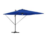 vidaXL Parasol Roma LED Strip Lights Aluminium & Polyester Red 286 x 285 x 270 cm