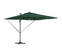 vidaXL Parasol Roma LED Strip Lights Aluminium & Polyester Red 286 x 285 x 270 cm