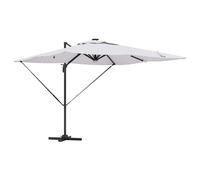 vidaXL Parasol Roma LED Strip Lights Aluminium & Polyester Red 286 x 285 x 270 cm
