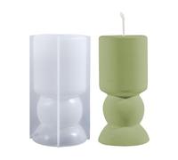 Roma Pillar Silicone Candlelight Mould, Geometric Candle Mould | Cylinders Candle Silicone Mould,Resin Resin Plaster Clay Epoxy Mould for Plaster Crafts in