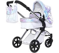 Roma Polly Single Dolls Pram - Mermaid