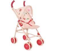Roma RHS - XL Flora Dolls Pram with Retractable Hood and Swivel Wheels, Eco-Friendly Baby Toy, 42cm Baby Doll Carriage, Made from Recycled Plastics, Inspired by the Royal Horticultural Society