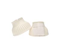 Roma Ribbed Bell Boots With Touch Tape - White - Cob