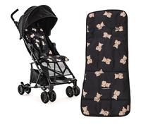 Roma Rizzo 2 - Teddy Black - Compact - Lightweight- 5.9 kg - Raincover Included - Cabin Approved