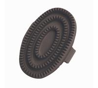 Roma Rubber Curry Comb - Black - Size: Large