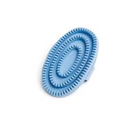 Roma Rubber Curry Comb - Blue - Size: Large