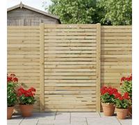 Roma Slatted Wooden Garden Gate, 5ft x 3ft Venetian-Style Side Gate