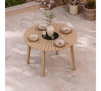 Roma Sunray Garden Round Dining Table - 120cm - 4 Seater - Granite Insert