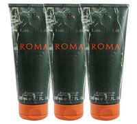 Roma Uomo by Laura Biagiotti for Men Combo Pack: Shower Gel 20.1oz (3x 6 7oz)