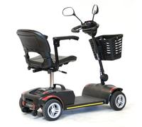 Roma Virgo Boot Scooter - Compact 4mph Mobility Scooter with Detachable Battery, Swivel Seat & Fold-Down Armrests