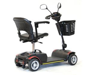 Roma Virgo Boot Scooter - Compact 4mph Mobility Scooter with Detachable Battery, Swivel Seat & Fold-Down Armrests