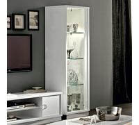 Roma Vitrine - 1 Door - Glamour - White