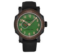 Romain Jerome Men's Titanic' Green Dial Black Rubber Strap Automatic Watch Romain Jerome Green One Size