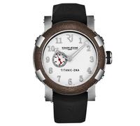 Romain Jerome Men's Titanic' White Dial Black Rubber Strap Automatic Watch Romain Jerome White One Size