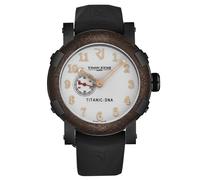 Romain Jerome Men's Titanic' White Dial Black Rubber Strap Automatic Watch Romain Jerome White One Size