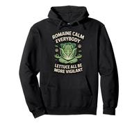Romaine Calm Everybody Calm Lettuce Pun Yogi Yoga Lettuce Pullover Hoodie