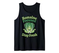 Romaine Focused Stay Fresh Calm Lettuce Pun Yoga Lettuce Tank Top
