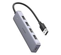 Romalux USB C Adapter with 4 Ports USB 3.0 Portable Type-C for MacBook Pro 2019/2018/2017, Chromebook Google Pixelbook, XPS, Samsung S9/S8 and Other USB Type-C Devices