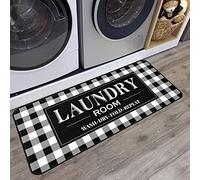 ROMAMIGO Rug Runner Non Slip Floor Mat for Mudroom Laundromat Farmhouse Kitchen Bathroom Laundry Room Decor Accessories(20 X 47 inch, Buffalo Plaid)