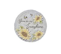 Roman 12” Garden Stepping Stone - “You are My Sunshine” Decorative Outdoor Stone - Inspirational Yard Art, Garden Pathway Decor, Gift for Loved Ones
