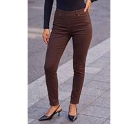 Roman Originals Jeggings for Women UK Jean Ladies Stretchy Trousers Denim Leggings High Waist Rise Pull On Skinny Straight Leg Cotton Pants Smart Casual - Chocolate (31 inch) - Size 10
