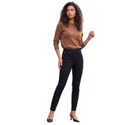Roman Originals Jeggings for Women UK Jean Ladies Stretchy Trousers Denim Leggings High Waist Rise Pull On Skinny Straight Leg Cotton Pants Smart Casual - Petite Jet Black (28 inch) - Size 10