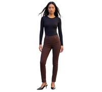 Roman Originals Jeggings for Women UK Jean Ladies Stretchy Trousers Denim Leggings High Waist Rise Pull On Skinny Straight Leg Cotton Pants Smart Casual - Chocolate (31 inch) - Size 10