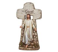 Roman 602007 Joseph Studio Jesus Rising Tomb Statue, 15-inch Height, White