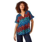Roman Abstract Spot Print Tunic In Navy Navy 14