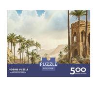 Roman Ancient Architecture Puzzle Adults Fun 500 Pieces Cartoon Anime Intellectual Toy Game Stress Relief Toy Home Decoration Education Game Relaxation and