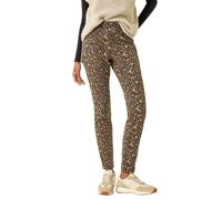 Roman Animal Print Stretch Jeggings In Brown Brown 14