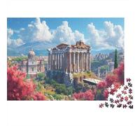 Roman Architecture Jigsaw Puzzles. 70x50cm/1000pcs Ancient Buildings Whimsical Challenge Toy for Educational Games Gifts