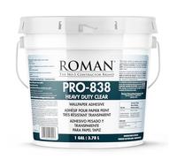 Roman Available 011301 PRO-838 1 gal Heavy Duty Wallpaper Adhesive, Clear