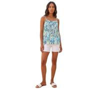 Roman Women's Aztec Print Pleat Front Cami Top in Blue | Size: 18 Roman Blue 18