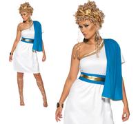 Roman Beauty Costume Womens Ladies Toga Venus Greecian Godess Fancy Dress New