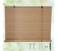 Roman Blinds Natural Bamboo Roller Blinds Privacy Blinds 100x120cm 105x130cm 110x150cm 120x160cm 130x170cm 140x180cm 150x200cm Roller Blinds For Windows Porch Courtyard Balcony Kitchen (Size : 130x11