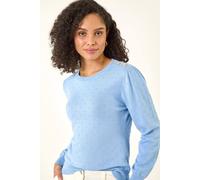 Roman Bobble Detail Knit Jumper In Light Blue Light Blue 16
