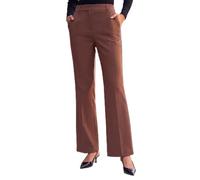 Roman Bootleg Trouser for Women UK Ladies Bootcut Stretch Flared Winter Autumn Long Full Length Pull-On Casual Smart Work Office Wear Business Soft Flattering