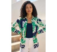 Roman Women's Border Print Buttoned Shirt | Size: 18 Roman Multicolor 18