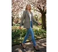 Roman Women's Boucle Frayed Edge Jacket in Charcoal | Size: 16 Roman Charcoal 16