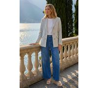 Roman Women's Boucle Frayed Edge Jacket in Soft White | Size: 16 Roman Soft White 16