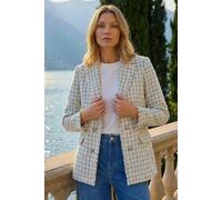 Roman Women's Boucle Frayed Edge Jacket in Soft White | Size: 20 Roman Soft White 20