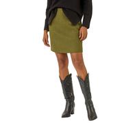 Roman Boucle Textured A-Line Skirt In Olive Olive 20