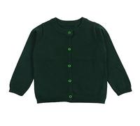 Roman Boy Toddler Child Girl Clothing Knitted Colourful Solid Pullover Cardigan Coat Tops Red Women, Green, 5-6 Years