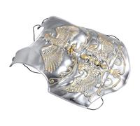 Roman Breastplate Armour Prop for Cosplay Halloween Costume Silver